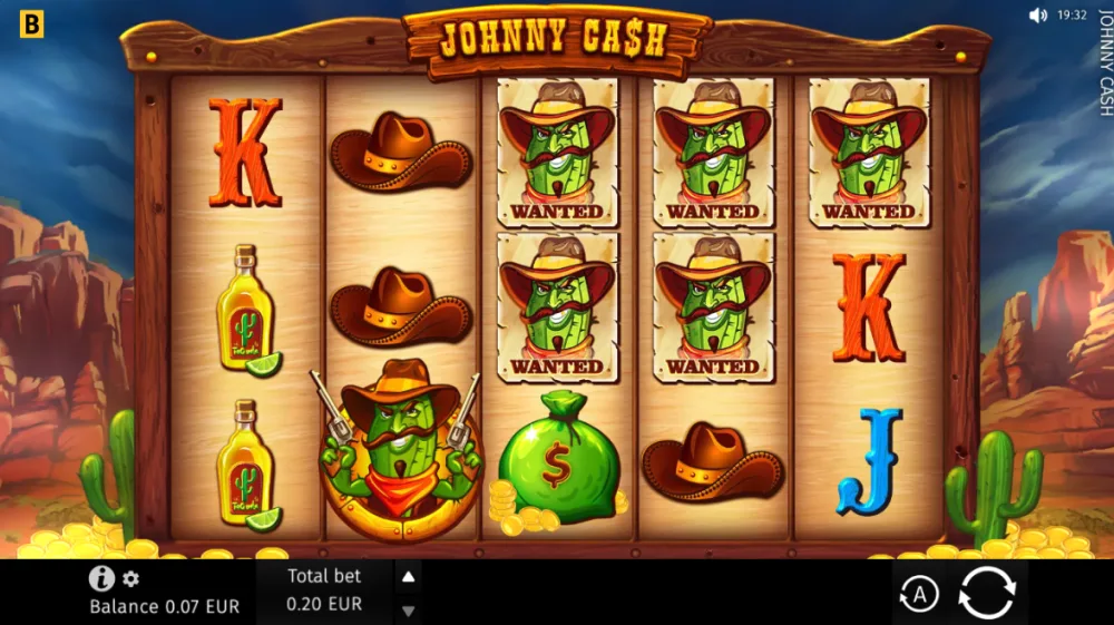 Johnny Cash Slot von BGaming — Gameplay mit Sticky Wilds