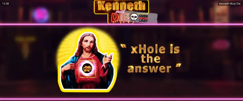 Kenneth Must Die Slot von Nolimit City — Big Balls Multiplikator auf dem 2-4-4-4-2 Grid