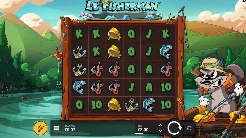 Le Fisherman Slot von Hacksaw Gaming — Gameplay mit Golden Squares