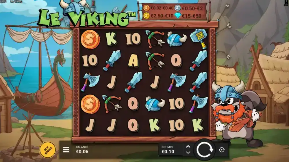 Le Viking Slot von Hacksaw Gaming — Wikinger-Grid in Aktion