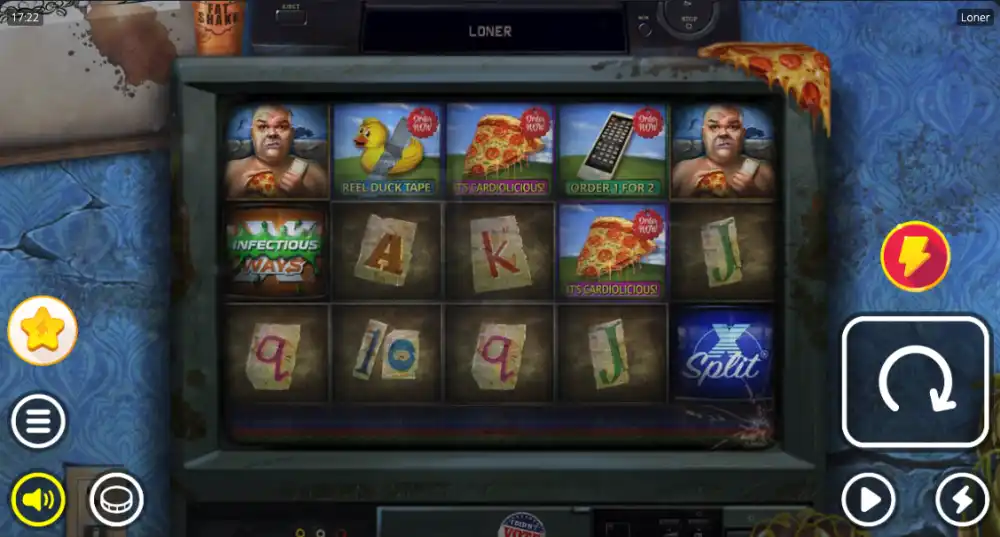 Loner Slot von Nolimit City — Retro-TV-Interface in Aktion