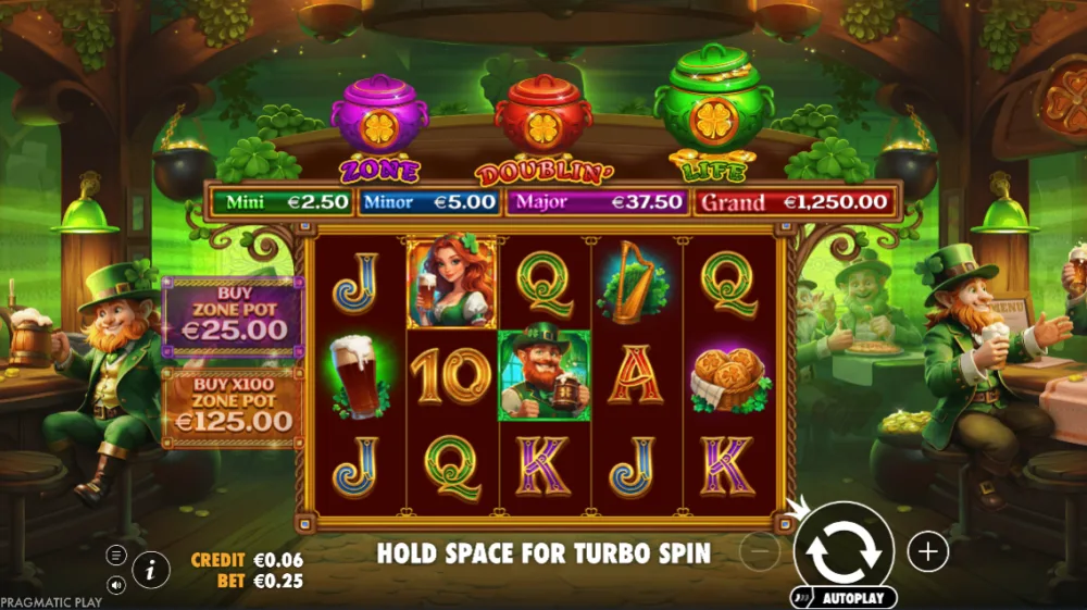 Luckys Wild Pub 2 Slot von Pragmatic Play — Gameplay mit Pot Respins und Money Symbols