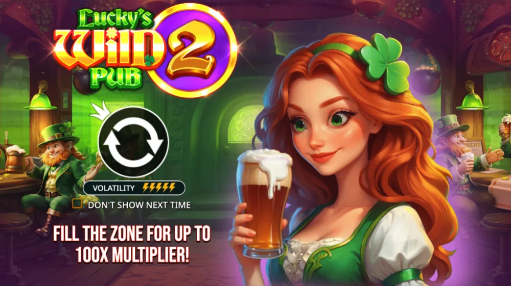 Luckys Wild Pub 2 Slot von Pragmatic Play — Irischer Pub mit Pot Respin Münzen