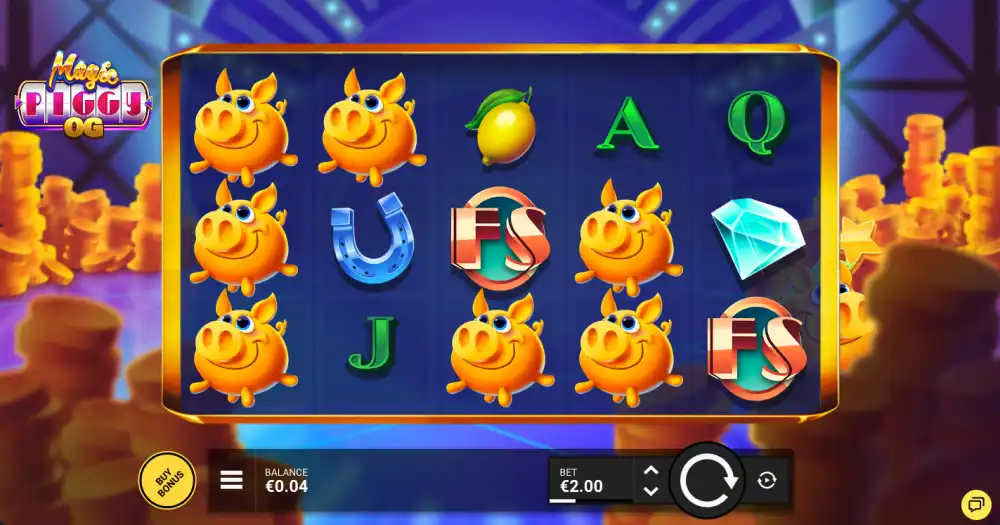 Magic Piggy OG de Hacksaw Gaming — tragamonedas en acción