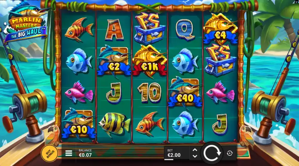 Marlin Masters The Big Haul Slot von Hacksaw Gaming in Aktion