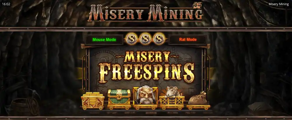 Misery Mining Slot von Nolimit City — xBomb Mining auf expandierendem 7x7 Grid