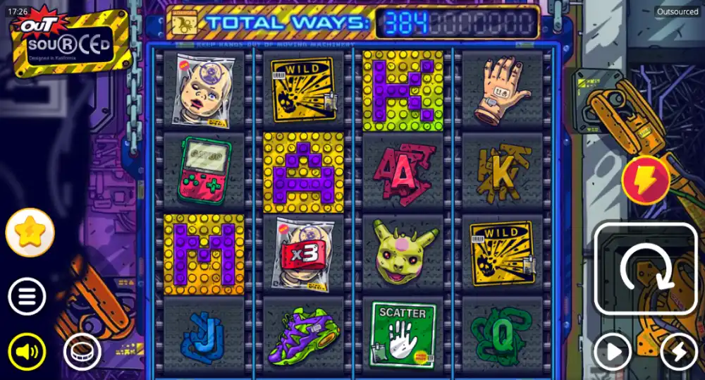 Outsourced Slot von Nolimit City — Print Spins in Aktion