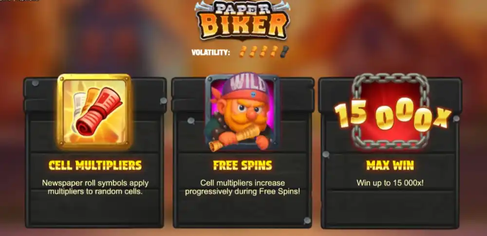 Paper Biker Slot von Bullshark Games — Retro-Zeitungsjunge auf dem Fahrrad
