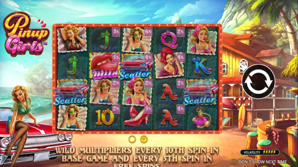 Pinup Girls Slot von Pragmatic Play — Retro-Pinup Design mit Multiplikatoren