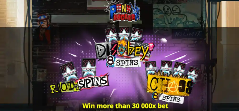 Punk Rocker 2 Slot von Nolimit City — Punk-Rebellion mit xWays und Train Enhancers in New York