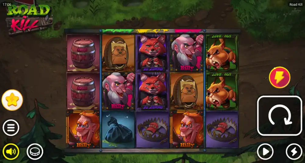 Road Kill Slot von Nolimit City — Jumping Wilds und Tier-Charaktere in Aktion