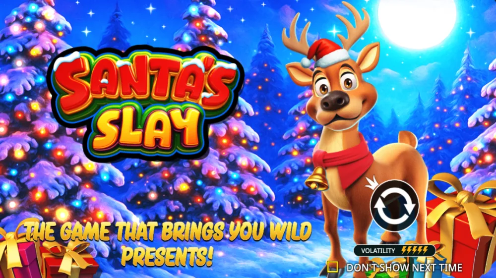 Santas Slay Slot von Pragmatic Play — Weihnachts-Theme mit Rentier