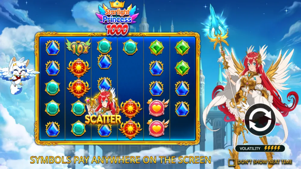 Starlight Princess 1000 Slot von Pragmatic Play — Anime-Prinzessin mit Multiplikatoren bis 1.000x
