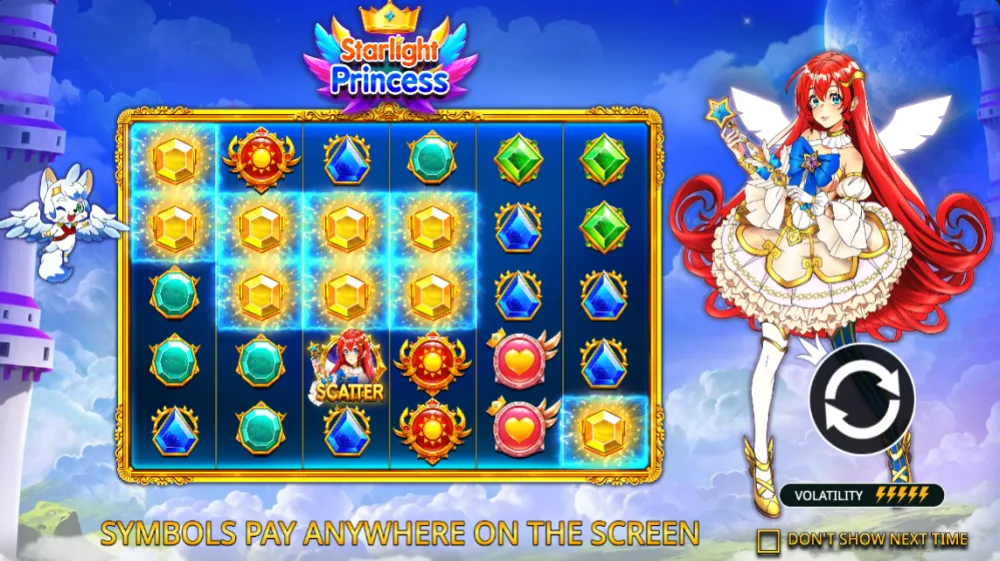 Starlight Princess Slot von Pragmatic Play — Anime-Prinzessin auf dem 6x5 Grid