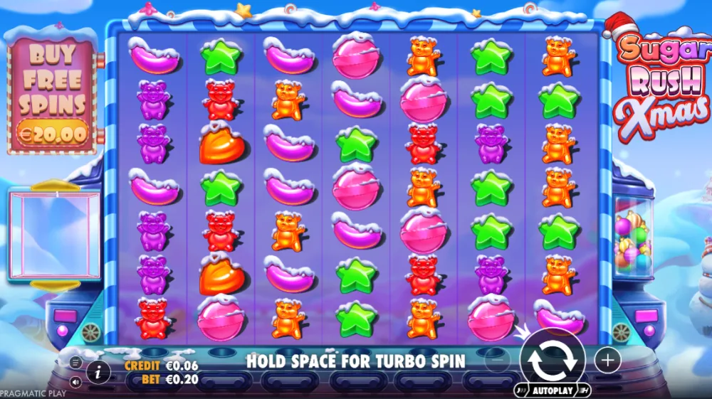 Sugar Rush Xmas Slot von Pragmatic Play — Weihnachtliches Cluster Grid
