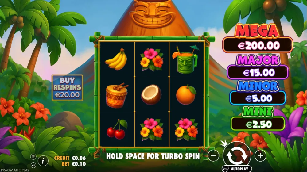 Super Tiki Strike Slot von Pragmatic Play — Tiki-Gameplay mit Fackel-Symbolen