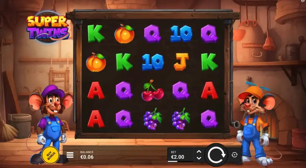 Super Twins Slot von Backseat Gaming — Gameplay mit Super Wheel