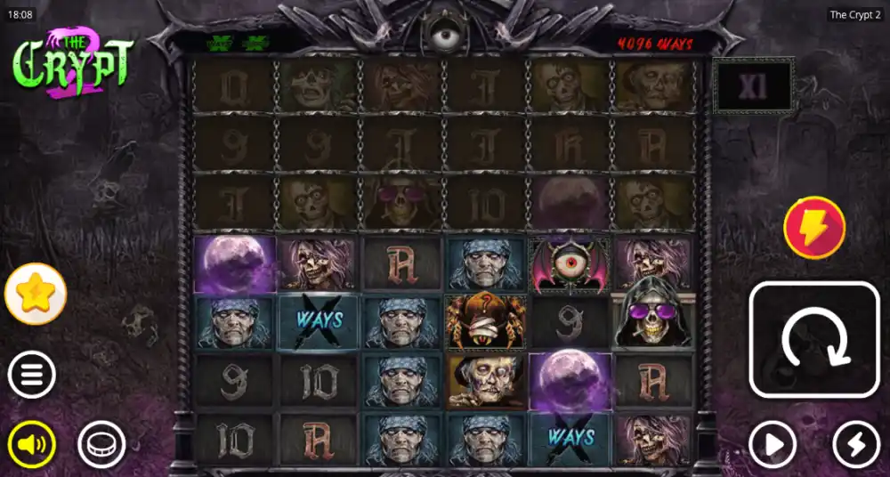 The Crypt Slot von Nolimit City — Resurrection Spins Feature in Aktion