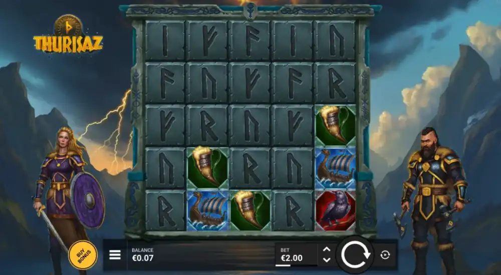 Thurisaz Slot von Kitsune Studios Gameplay-Ansicht