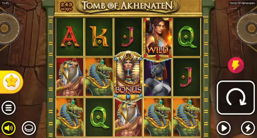 Tomb of Akhenaten Slot von Nolimit City — Akhenaten Spins in Aktion