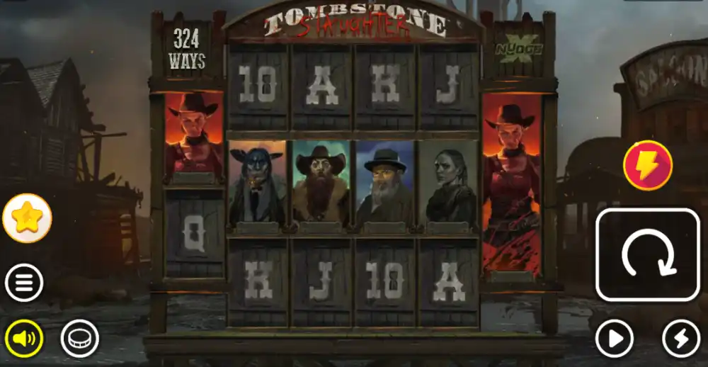Tombstone Slaughter Slot von Nolimit City — Revolver-Feature in Aktion