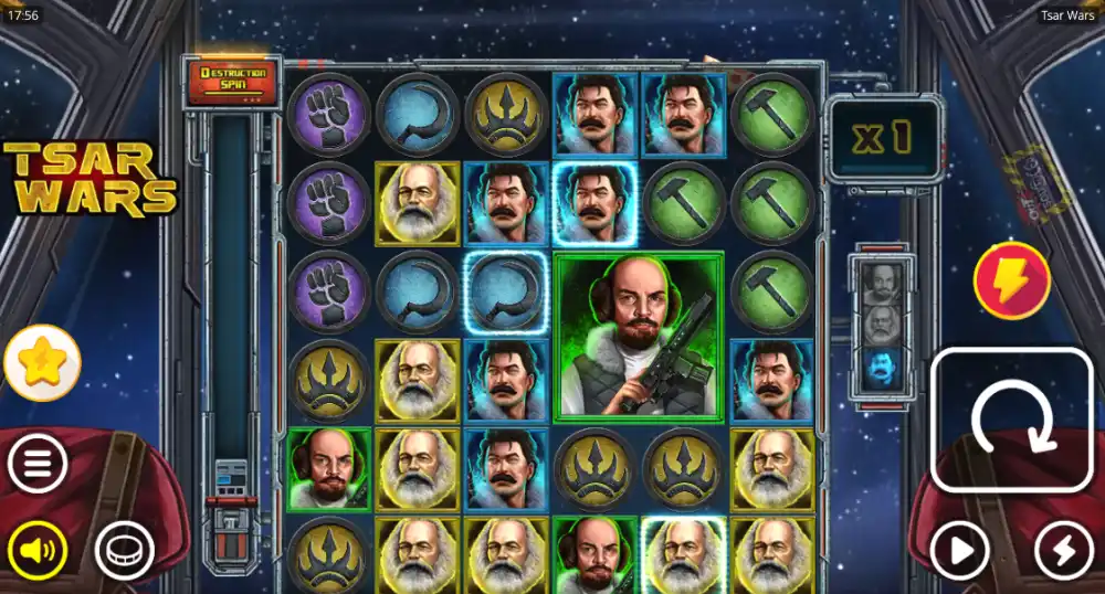 Tsar Wars Slot von Nolimit City — Cluster Pays in Aktion