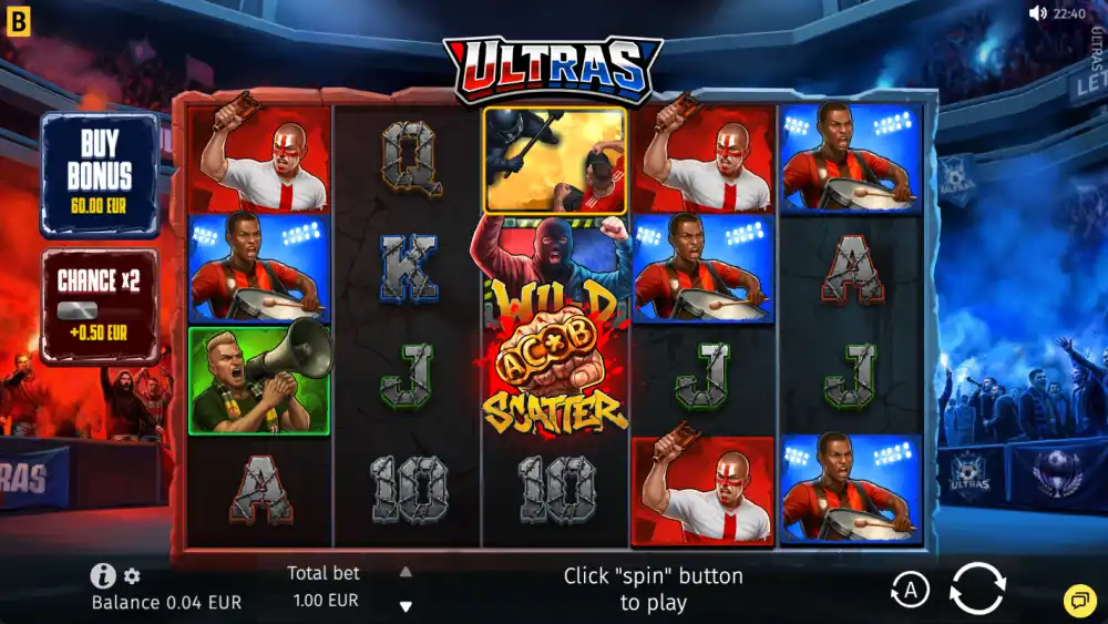 Ultras de BGaming — tragamonedas en acción