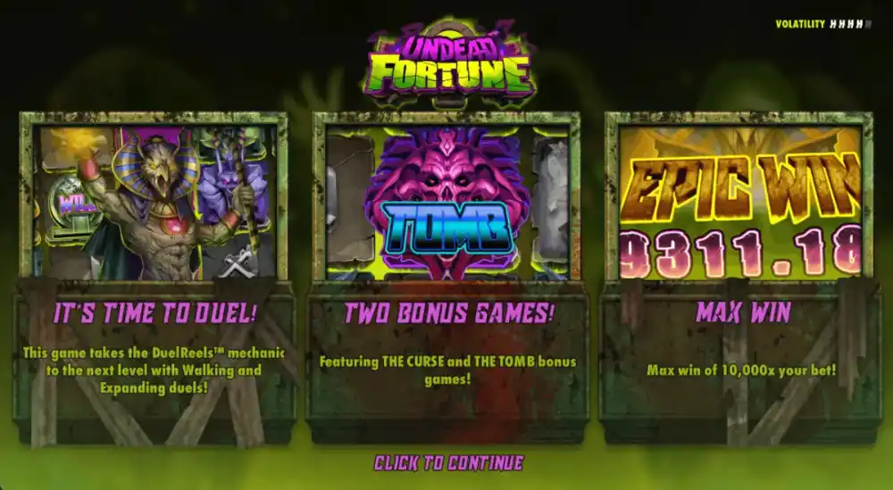 Undead Fortune Slot von Hacksaw Gaming — Horror-Ägypten mit DuelReels auf 5x4 Grid