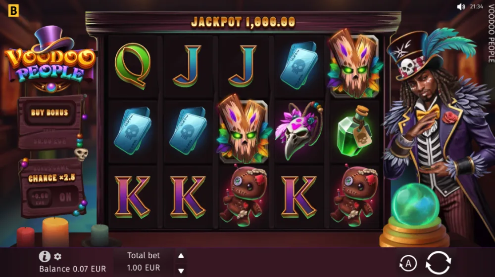 Voodoo People Slot von BGaming — Voodoo-Setting mit mystischer Atmosphäre