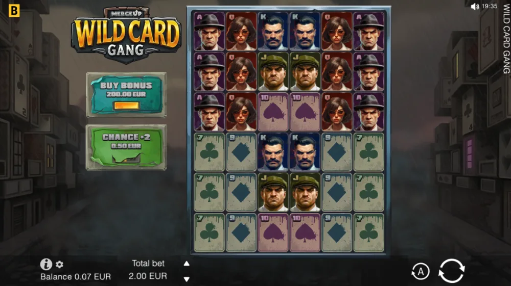 Wild Card Gang Slot von BGaming — Krimi-Setting mit Cluster-Pays
