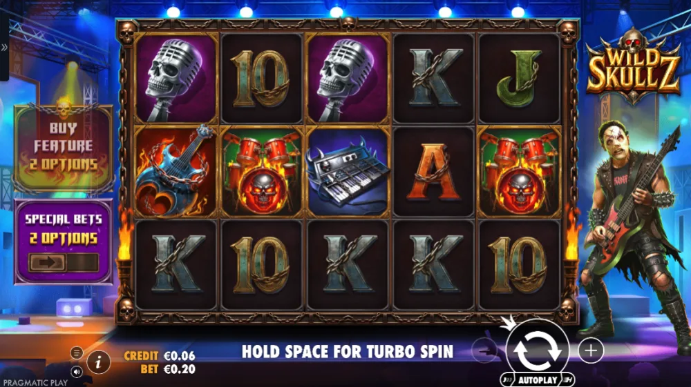 Wild Skullz Slot von Pragmatic Play — Gameplay mit Expanded Wild