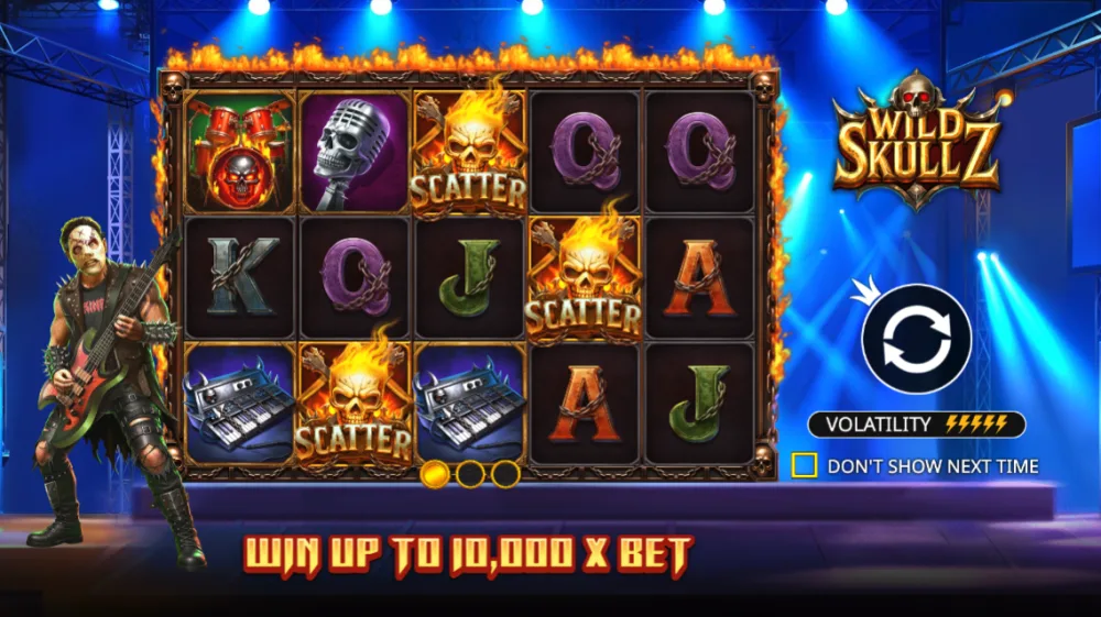 Wild Skullz Slot von Pragmatic Play — Expanding Wild mit Multiplikator auf dem Grid