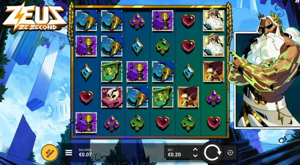 Zeus Ze Zecond Slot von Hacksaw Gaming — Wonder Reels im Bonus-Modus